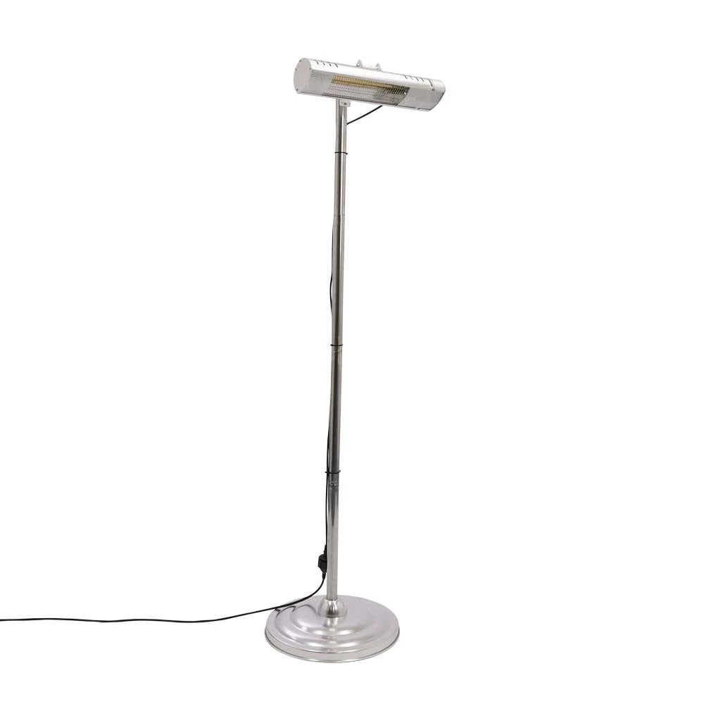 Grzejnik tarasowy wolnostojący 1500 W, GT, srebrny