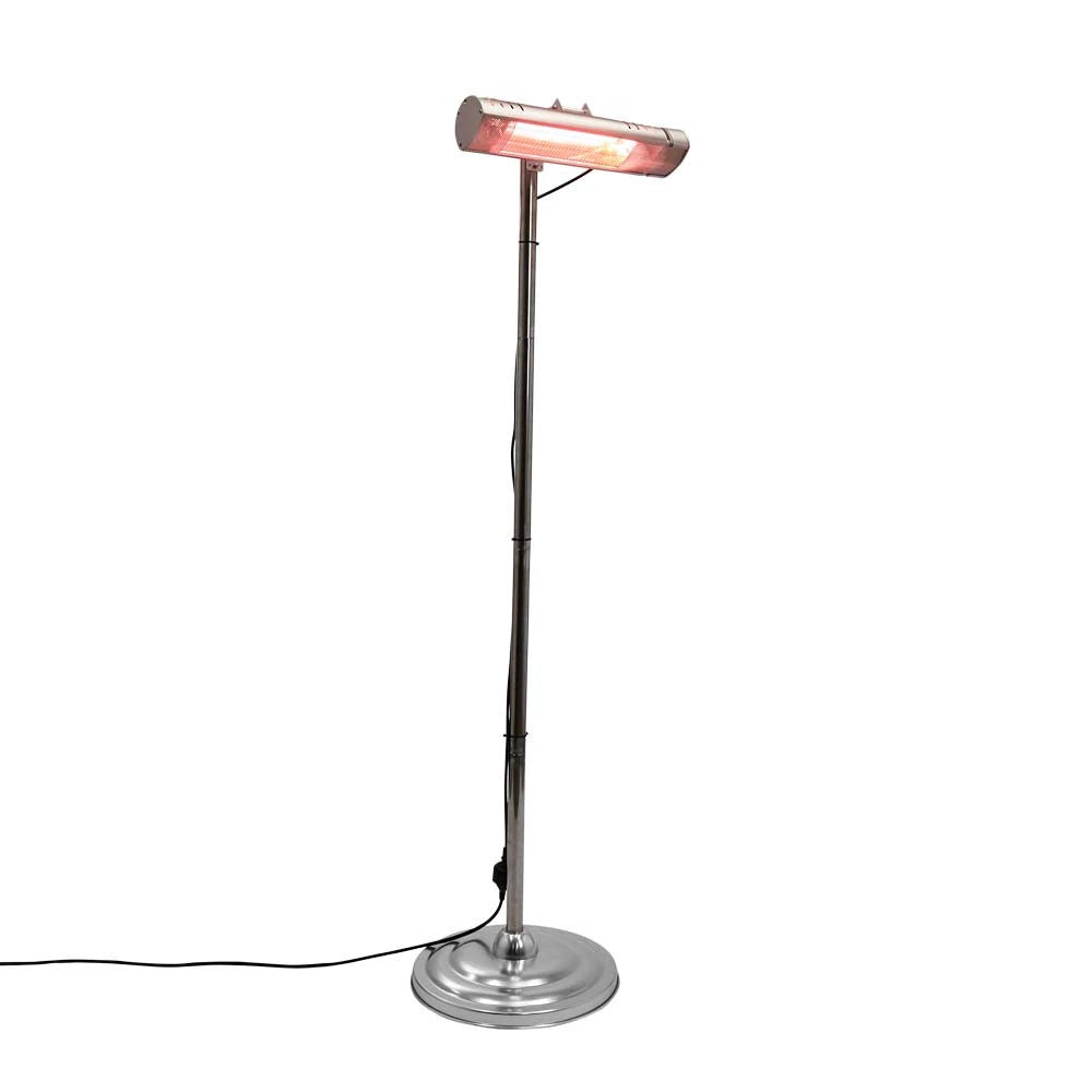 Grzejnik tarasowy wolnostojący 1500 W, GT, srebrny
