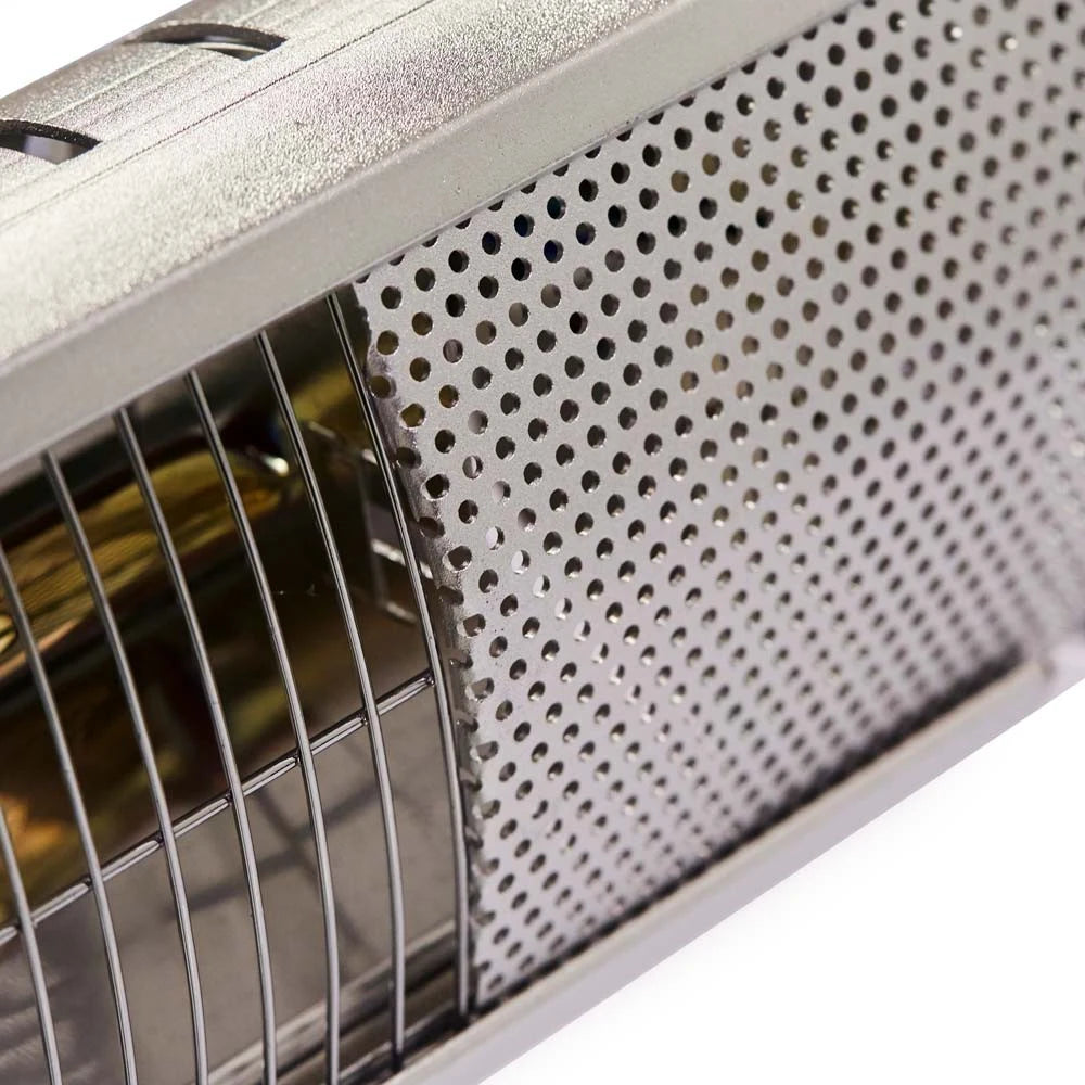 Grzejnik tarasowy wolnostojący 1500 W, GT, srebrny