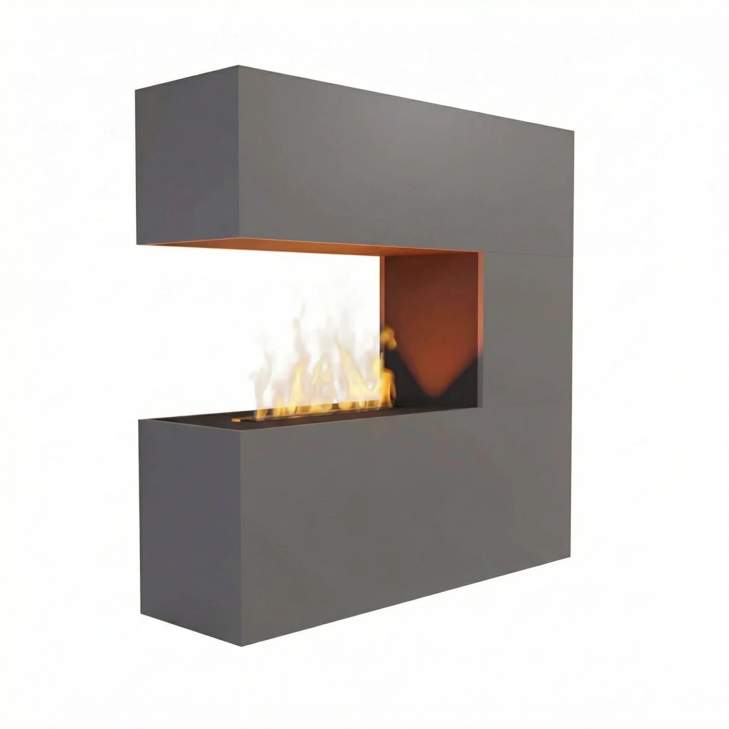 Schiller Grey - OMC 600 | Freestanding Water Vapour Fireplace