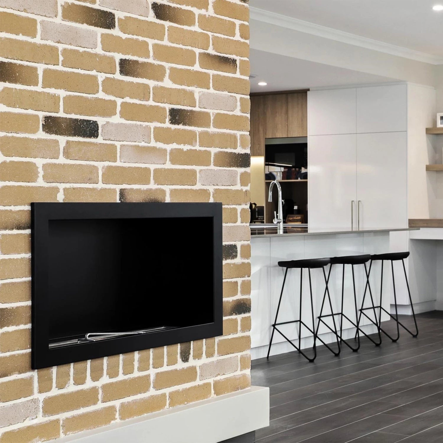 Icon Fires Slimline Firebox SFB1350 - Czarny