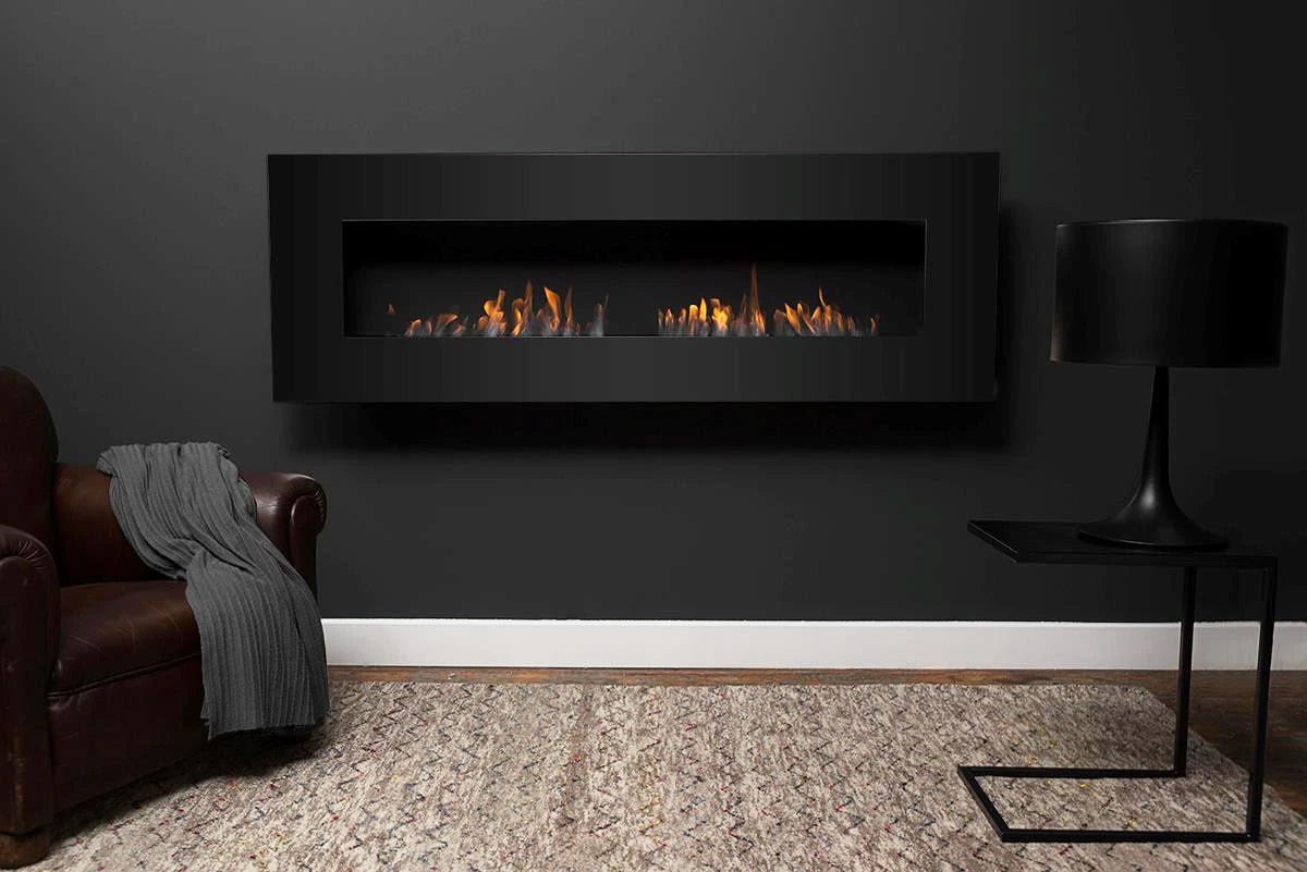 Icon Fires Nero 1750 biokominek ścienny - Czarny