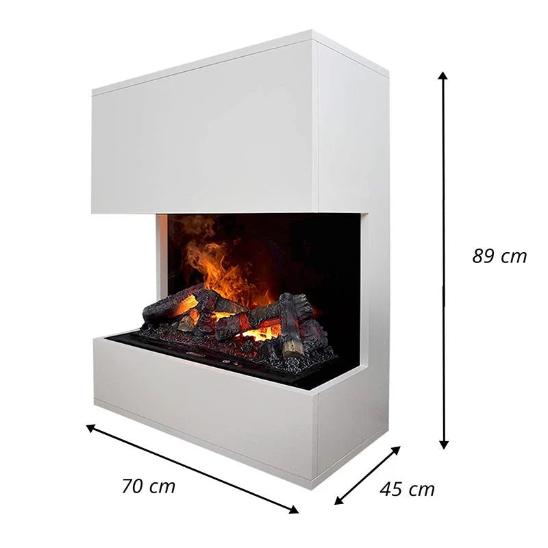 Kästner White - OMC 600 | Freestanding Water Vapour Fireplace