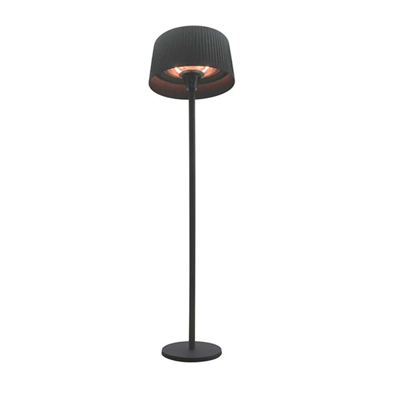 Grzejnik Stojący 900-1200-2100 W Ø60 cm, Czarny