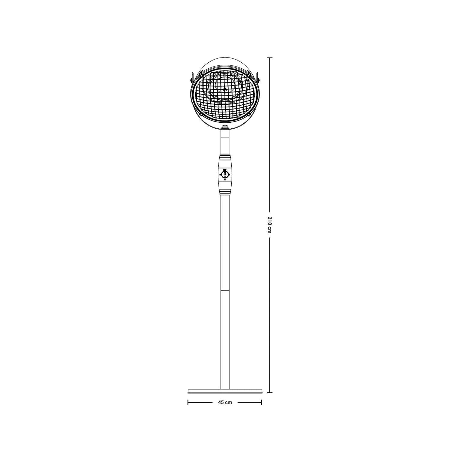 Indus Bright – wolnostojący ogrzewacz tarasowy 2100W
