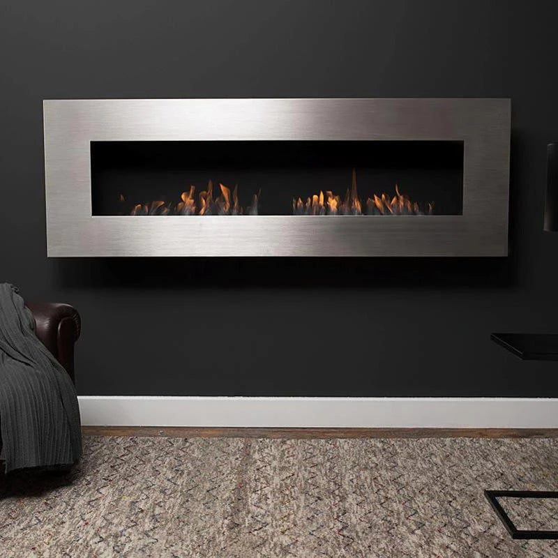 Icon Fires Nero 1750 biokominek ścienny - Stalowy