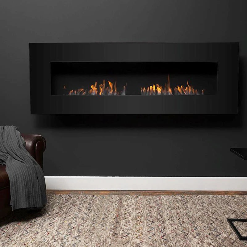 Icon Fires Nero 1750 biokominek ścienny - Czarny