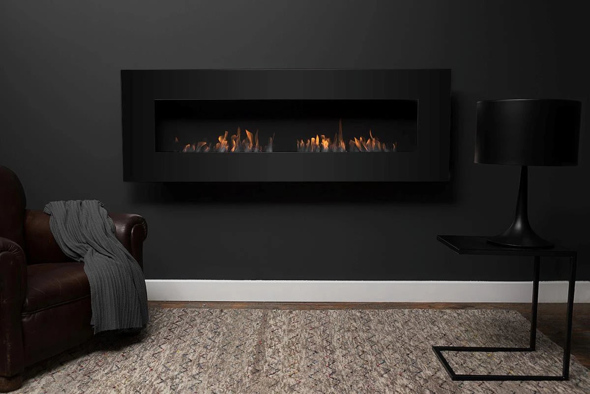 Icon Fires Nero 1450 biokominek ścienny - Czarny