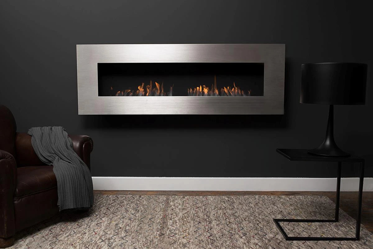 Icon Fires Nero 1750 biokominek ścienny - Stalowy