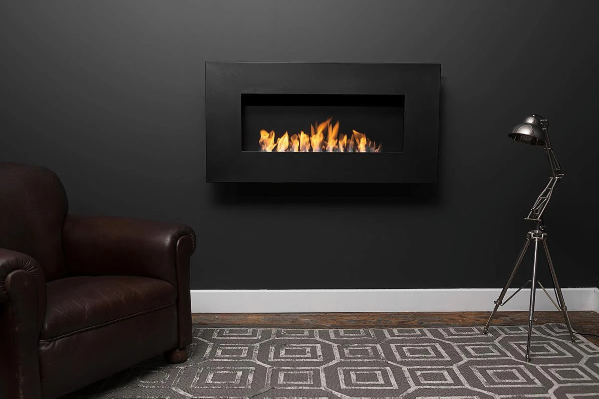 Icon Fires Nero 1150 biokominek ścienny - Czarny