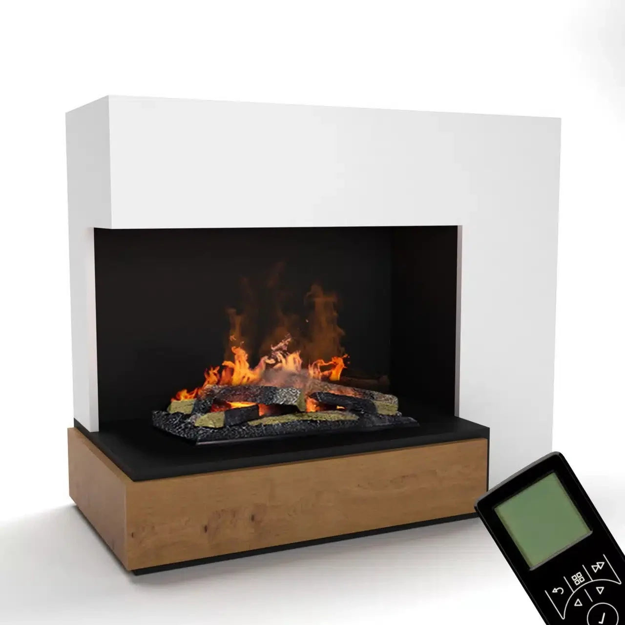 Planck Left-Sided - OMC 600 | Freestanding Water Vapour Fireplace