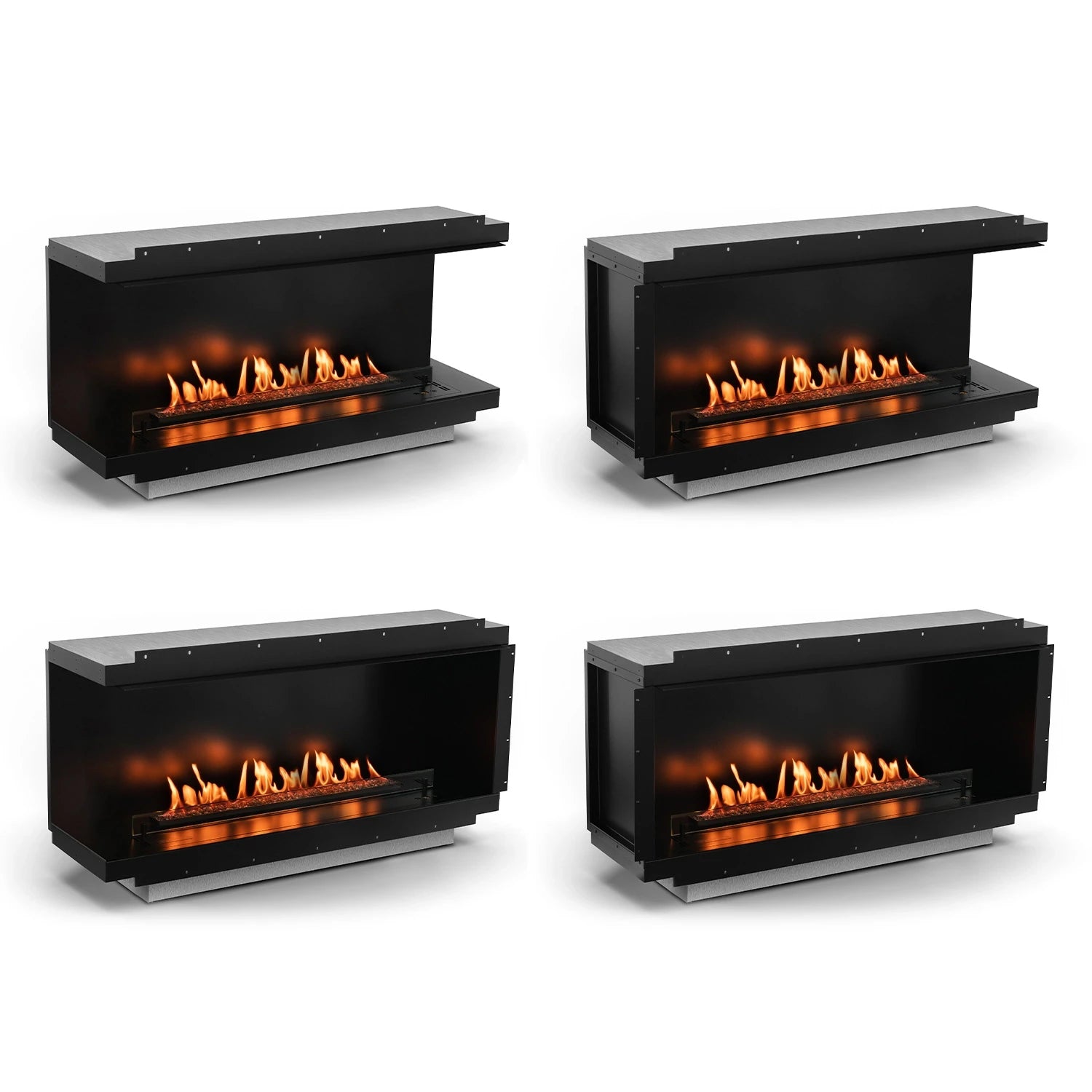Planika Neo 1000 fireplace - multi purpose automatic built-in bioethanol fireplace