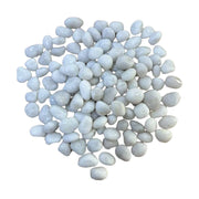 Białe kamienie dekoracyjne – 5 kg