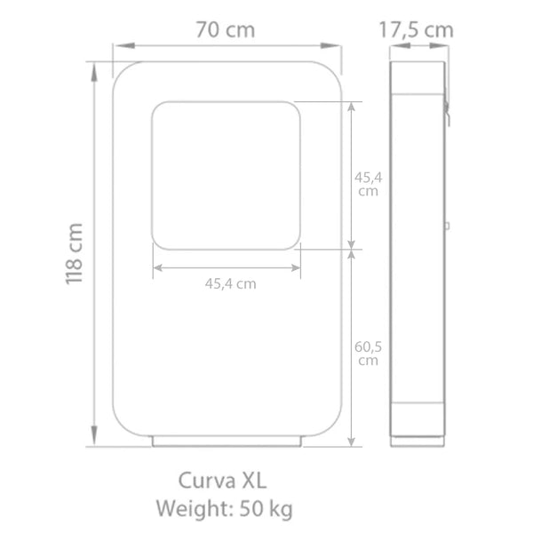 Safretti Curva XL - Biały