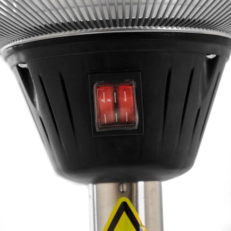 Grzejnik Stojący Teleskop 900-1200-2100 W Srebrny