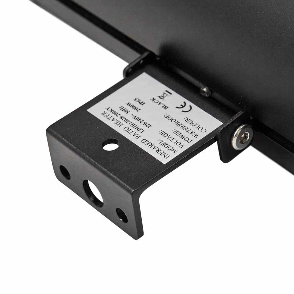 Grzejnik Patio Heat1 Eco High-line 1500W w kolorze czarnym