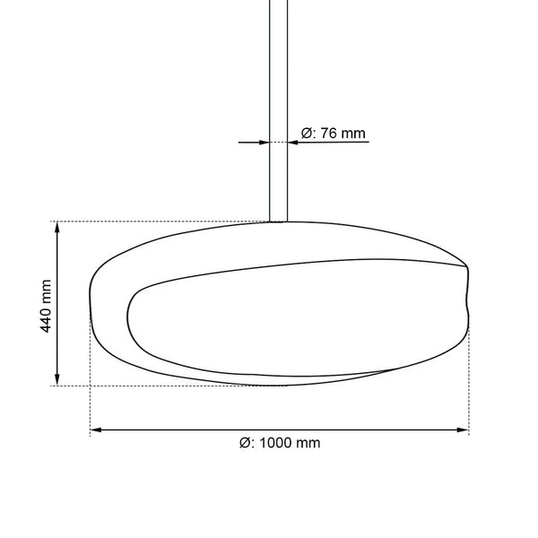Gigas-100, biokominek podwieszany