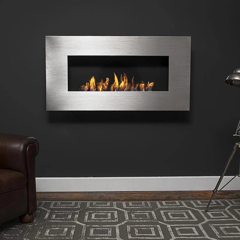 Icon Fires Nero 1150 biokominek ścienny - Stalowy