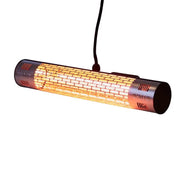 Grzejnik tarasowy ścienny 1500 W, GT, czarny
