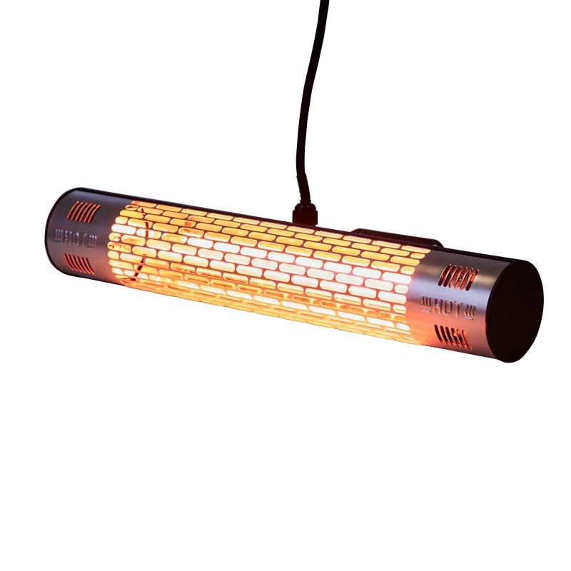 Grzejnik tarasowy ścienny 1500 W, GT, czarny