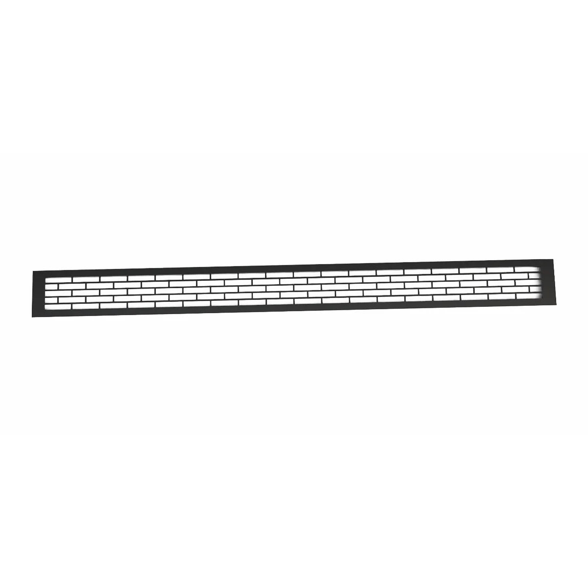 Czarna Kratka Wentylacyjna - 100x9 cm - 450 cm²