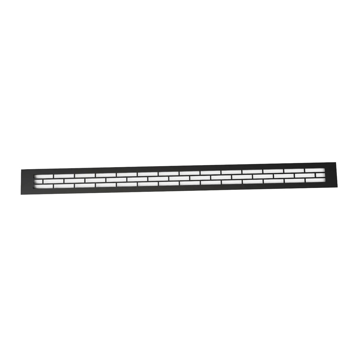 Kratka wentylacyjna czarna – 80x6,5 cm – 210 cm²