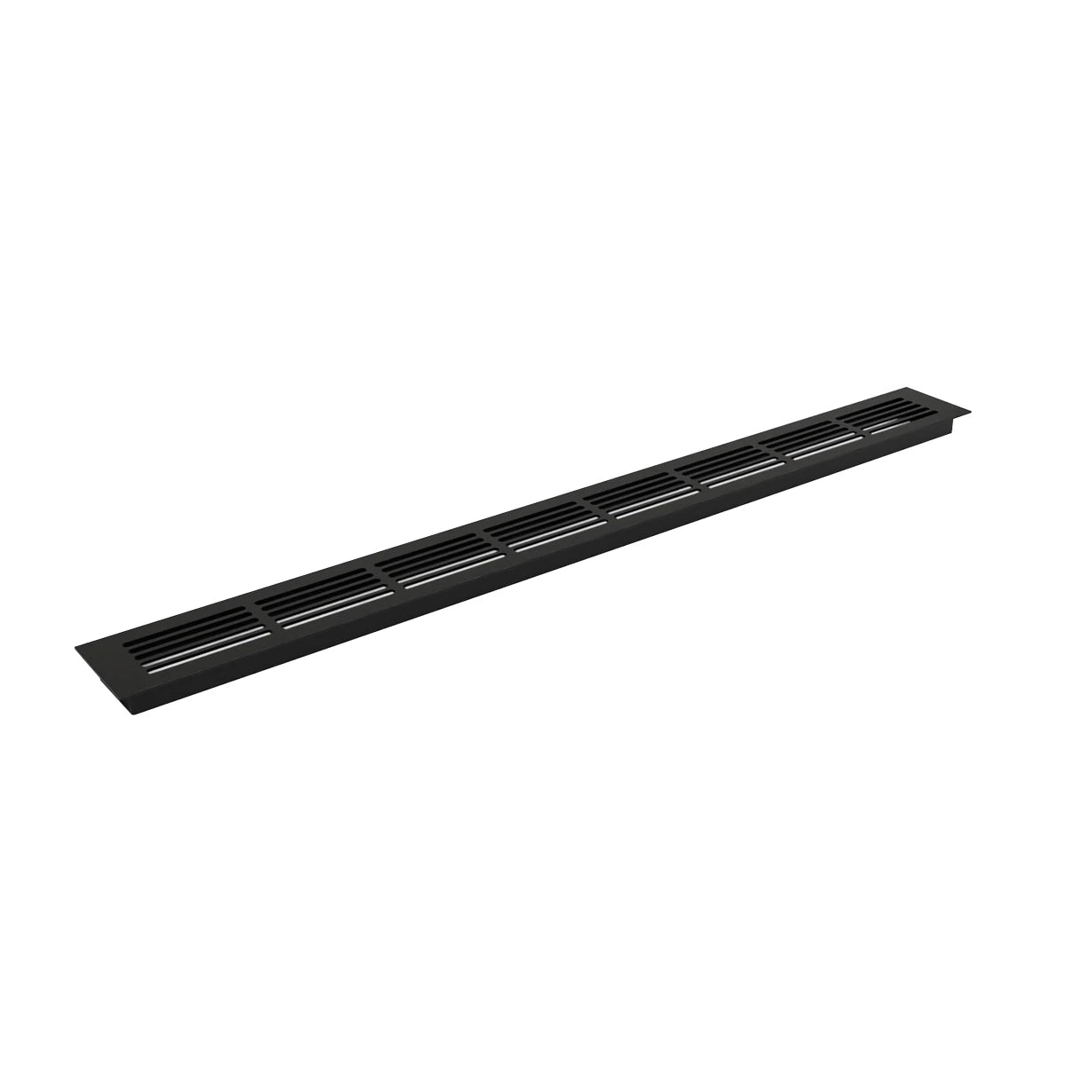 Czarna kratka wentylacyjna - 80x7.6 cm - 210 cm²