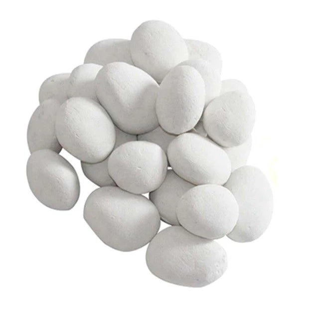 Ceramiczne kamienie (Białe, 24 sztuki)