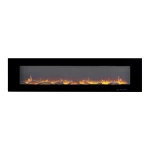 Azurite 182 cm - Wall-mounted Electric Fireplace