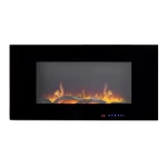 Azurite 91 cm - Wall-Mounted Electric Fireplace