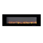 Azurite 152 cm - Wall-Mounted Electric Fireplace