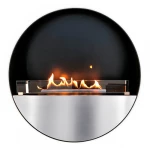 Tokyo - Szczotkowana Stal | Bioethanol-fireplace.co.uk