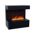 Late Black Wall-mounted Water Vapor Fireplace