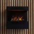 Late Black Wall-mounted Water Vapor Fireplace