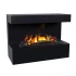 Steinsdal - Black - Wall-Mounted Vapor Fireplace