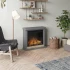 Hagen Gray Electric Fireplace