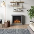 Hagen Gray Electric Fireplace